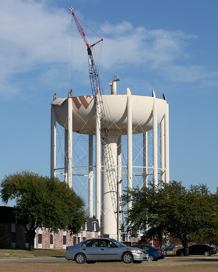 Water Tower Demolition - West Waco 16 WEB